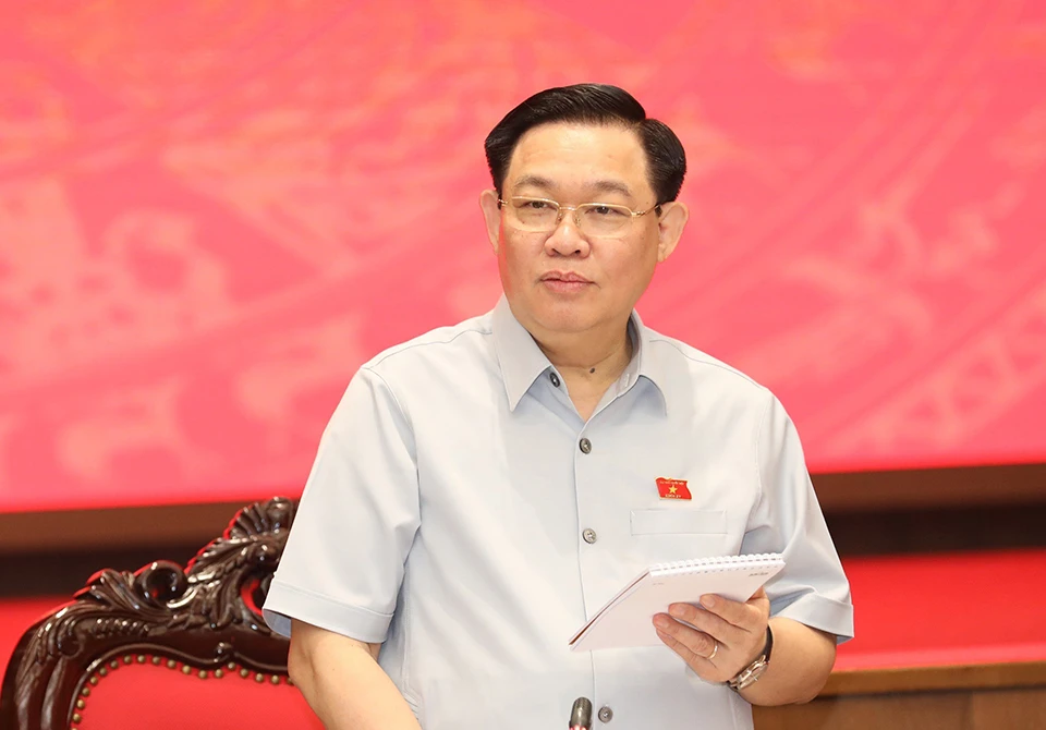 Chủ tịch Quốc hội Vương Đình Huệ (Ảnh: Trọng Phú)