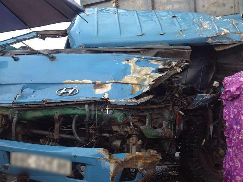 Hiện trường vụ tai nạn.