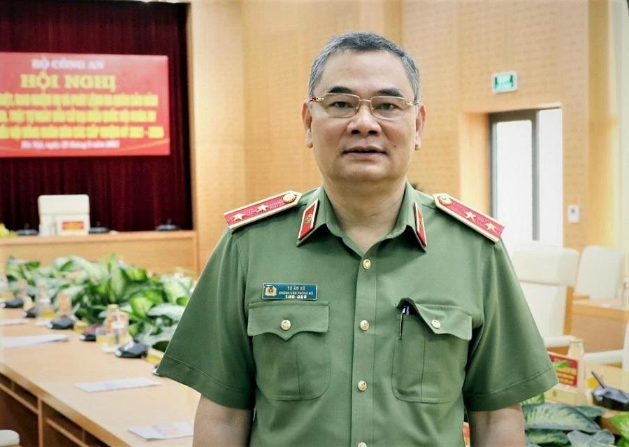 Trung tướng Tô Ân Xô, Chánh Văn phòng, Người phát ngôn Bộ Công an. Ảnh: BCA