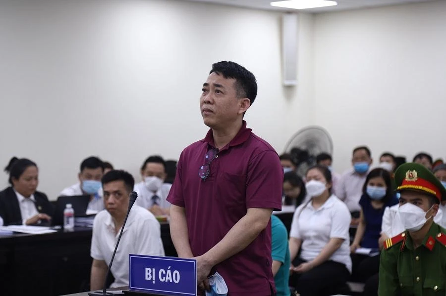 Bị cáo Nguyễn Minh Hùng, cựu chủ tịch kiêm tổng giám đốc VN Pharma. Ảnh: UYÊN TRANG