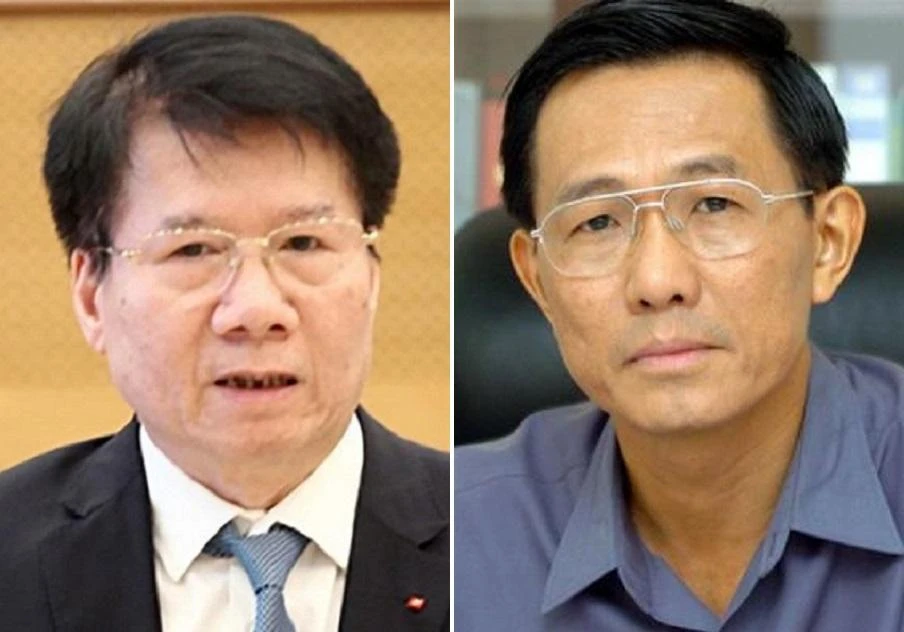 Hai cựu thứ trưởng Bộ Y tế Trương Quốc Cường (trái) và Cao Minh Quang. Ảnh: T.H