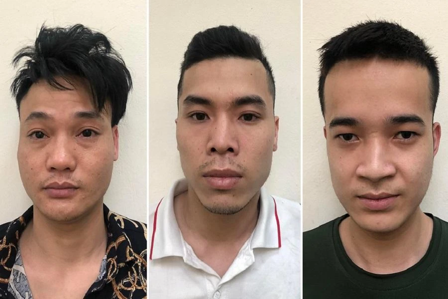 Ba bị can tại cơ quan công an. Ảnh: CACC