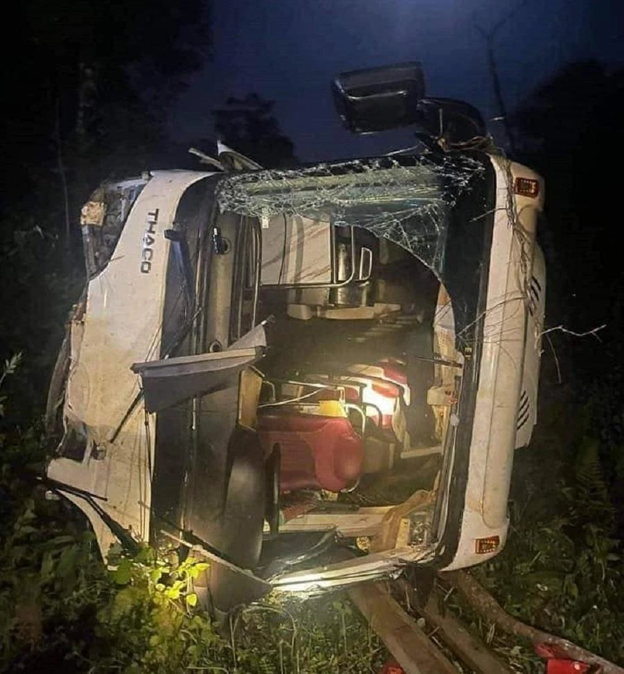 Hiện trường vụ tai nạn. Ảnh: FB