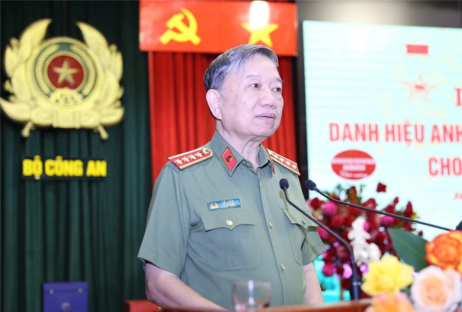 Đại tướng Tô Lâm, Bộ trưởng Bộ Công an. Ảnh: BCA