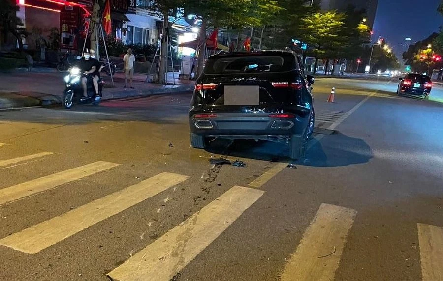 Hiện trường vụ tai nạn.