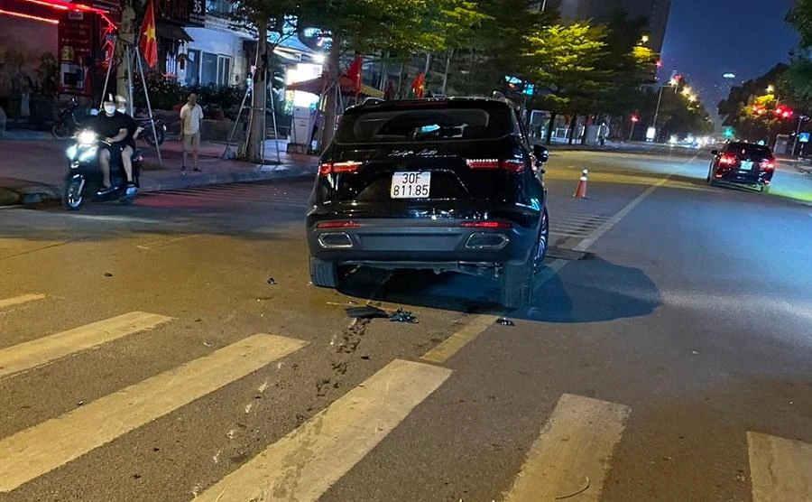 Hiện trường vụ tai nạn. Ảnh: CA