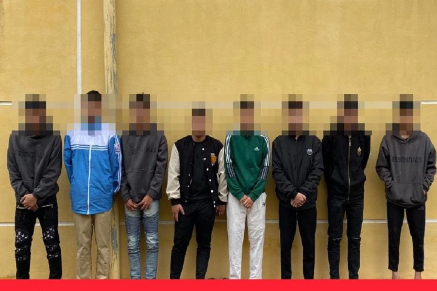 Băng cướp "nhí" tại cơ quan công an. Ảnh: CACC