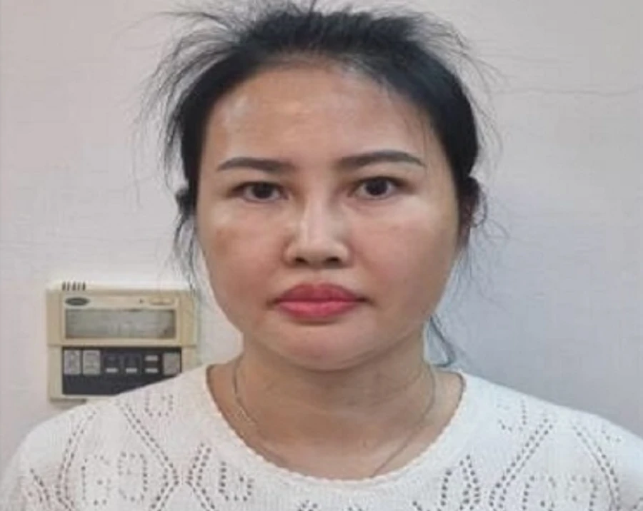 Bị can Hoàng Thị Thúy Nga, chủ tịch Hội đồng sáng lập NSJ Group. Ảnh: CACC