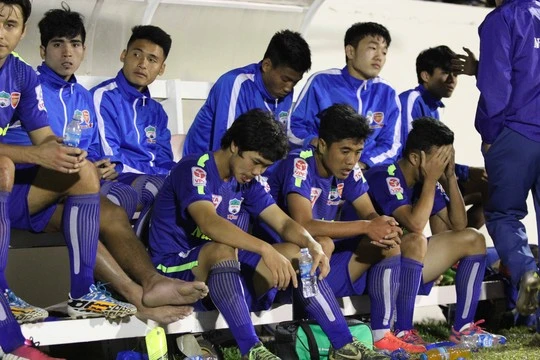 Nỗi thất vọng của các cầu thủ đội chủ nhà