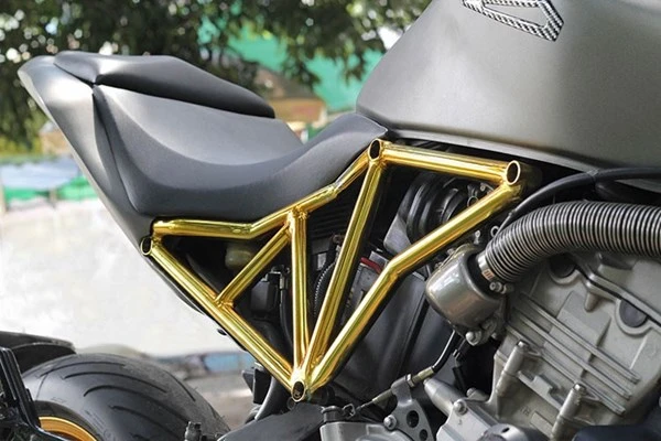 Tận thấy Honda Hornet 600 mạ vàng 24k ở Việt Nam ảnh 7