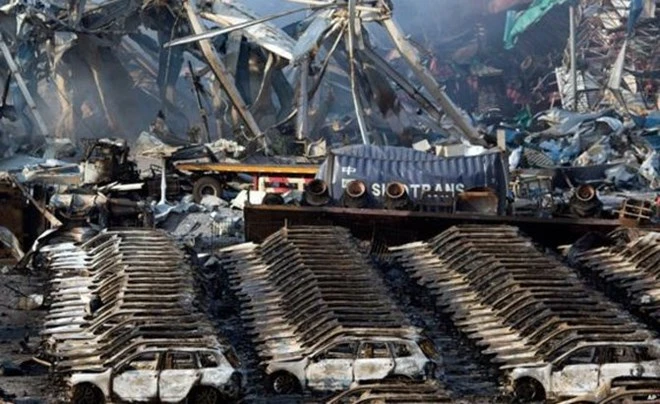 Hơn 8000 xe hơi bị phá huỷ trong vụ nổ tại Thiên Tân là của hãng nào? ảnh 2