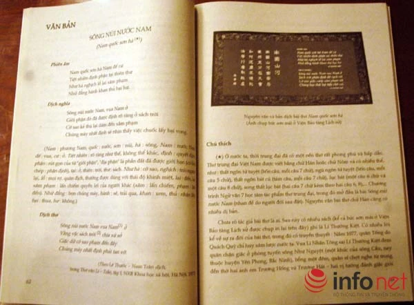 Phụ huynh sốc với bản dịch mới của bài thơ Sông núi nước Nam trong SGK lớp 7 ảnh 3