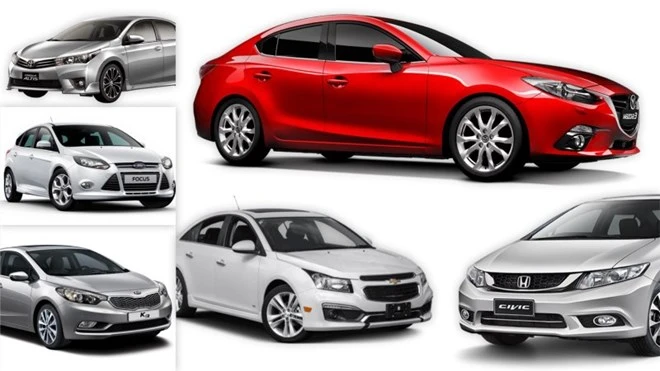 Xếp hạng doanh số xe Sedan trong tháng 10 tại Việt Nam