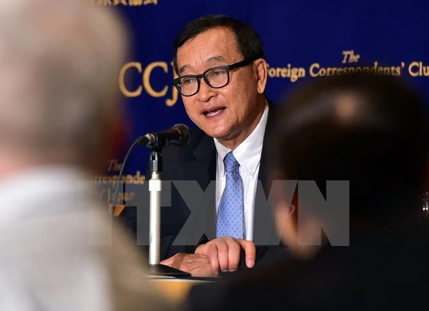 Thủ lĩnh đối lập Sam Rainsy bị tòa Campuchia kết tội phỉ báng ảnh 1