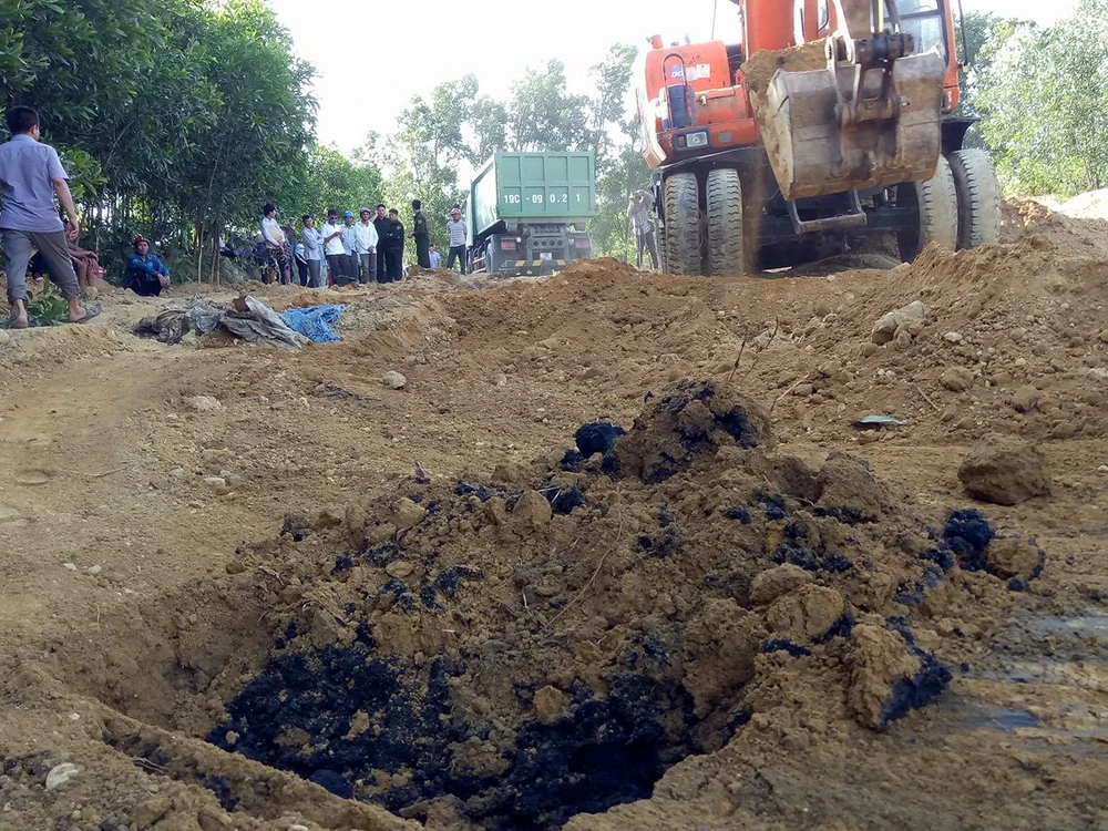 Chất thải của Foromsa chôn lấp có chứa xyanua vượt ngưỡng ảnh 1