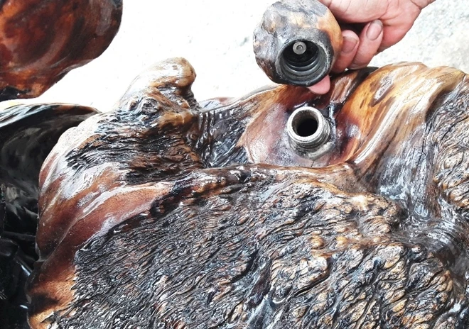 Mô tô bằng gốc cây của nông dân Lâm Đồng khiến dân chơi xe sửng sốt ảnh 4