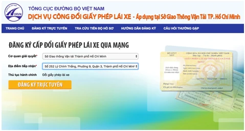 Chi tiết cách đổi giấy phép lái xe qua mạng ảnh 1