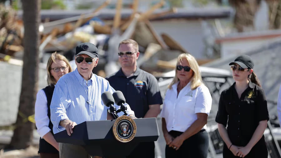 Biden thăm vùng bị ảnh hưởng bởi bão ở Florida_phát biểu.jpg