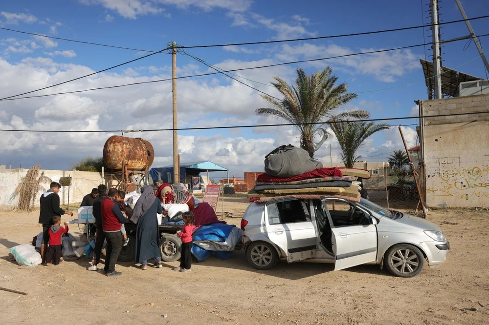 Người dân Palestine chuẩn bị trở về phía bắc Gaza.jpg