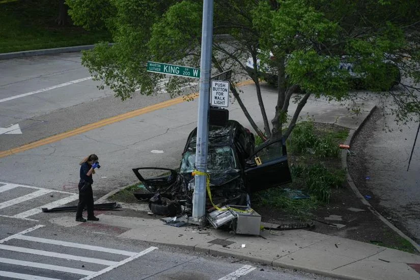 Tông cảnh sát tử vong sau khi biết con trai bị bắn chết vì nghi trộm xe.jpg