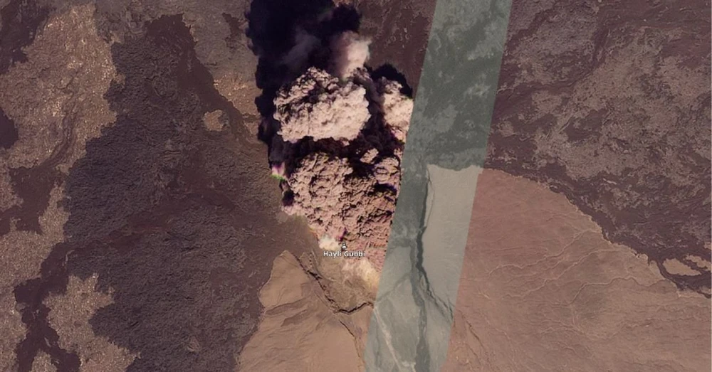 2511 Núi lửa Hayli Gubbi phun trào, tro bụi lan tới tận Trung Quốc.jpg