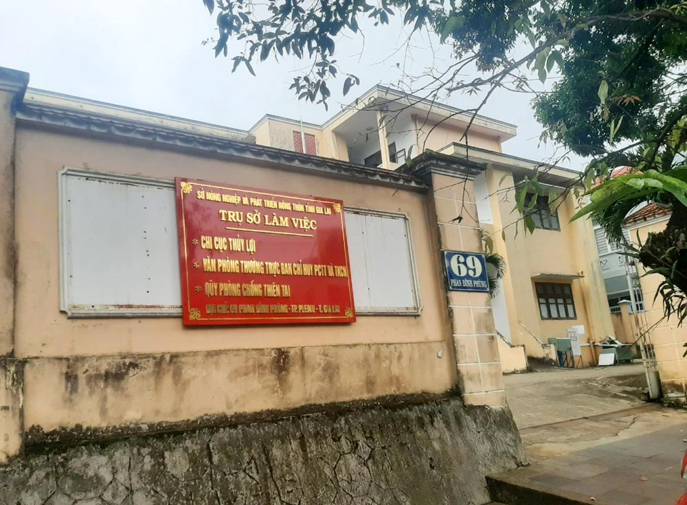 Chi cục Thủy lợi, nơi ông Toàn đang công tác.