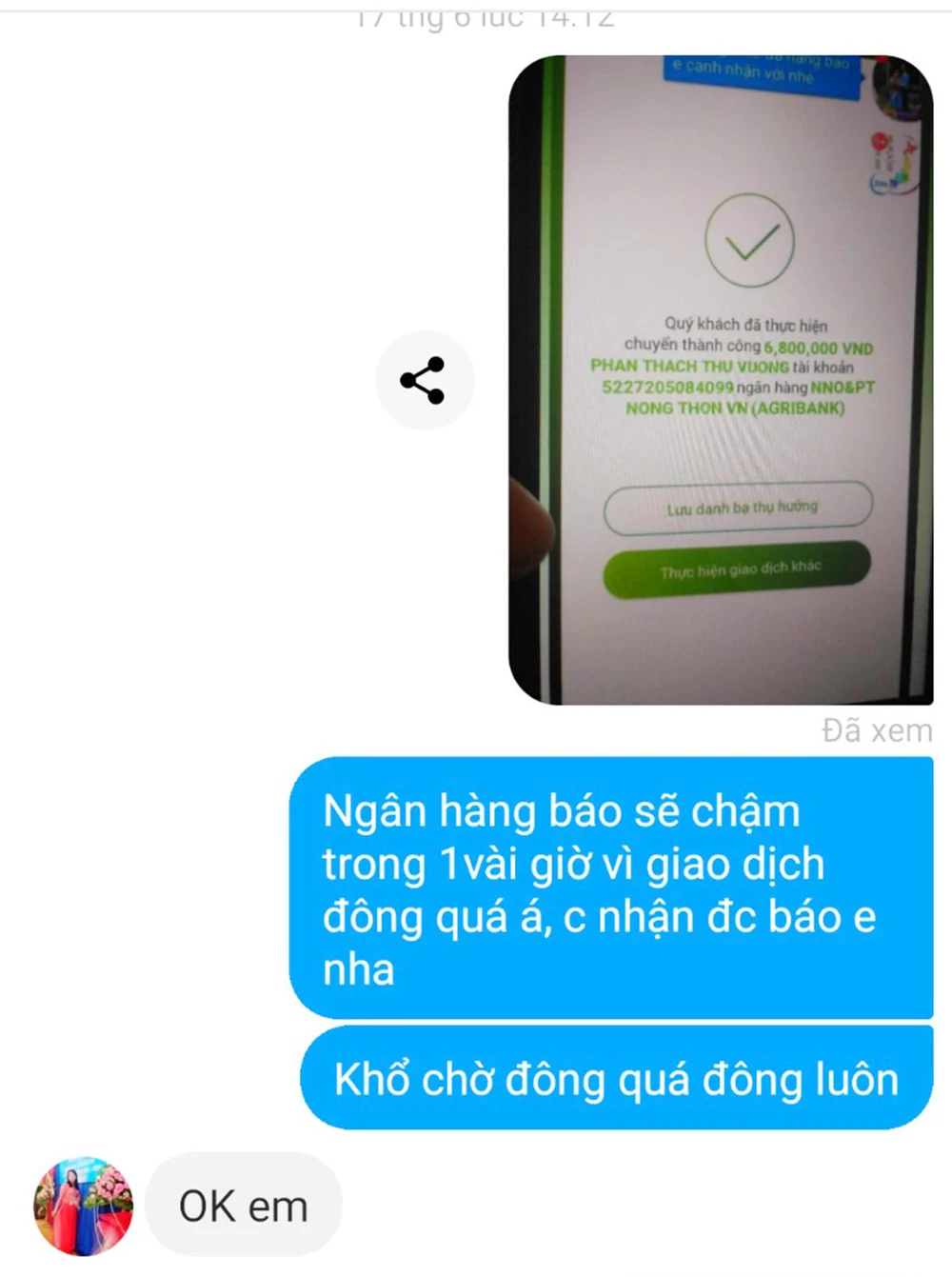 N lợi dụng phần mềm trên điện thoại để tạo giao dịch ảo nhằm lừa đảo mua hàng qua mạng.