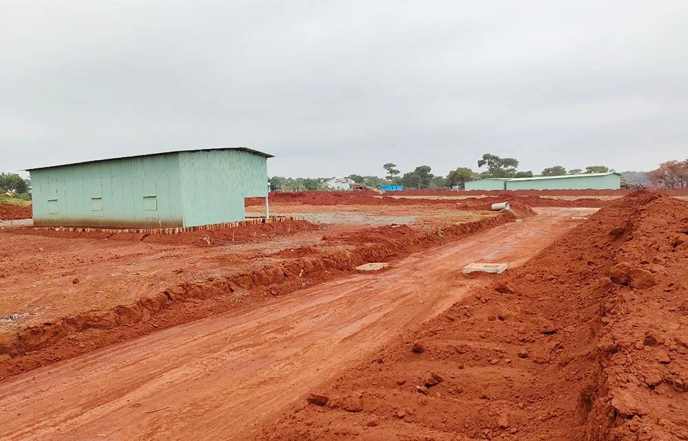 Dự án sân golf Đắk Đoa đã triển khai nhiều hạng mục. Ảnh: LK