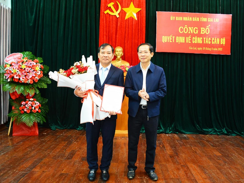 Ông Đoàn Hữu Dũng được bổ nhiệm chức vụ giám đốc Sở GTVT tỉnh Gia Lai. Ảnh: MT