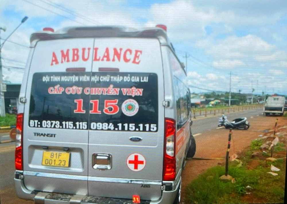 Hiện trường vụ tai nạn. Ảnh: LA.