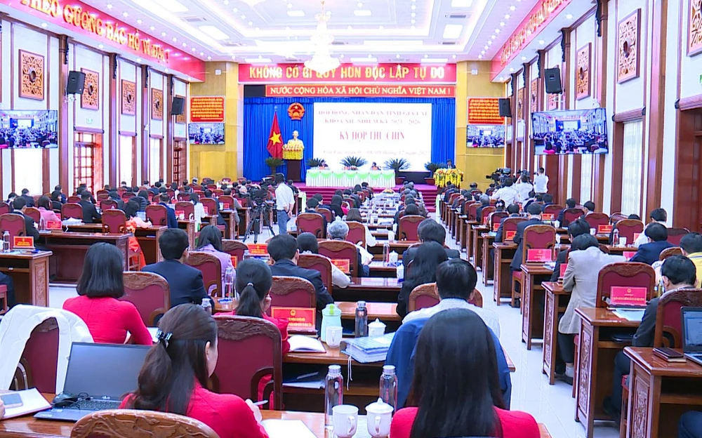 Kỳ họp thứ 9 HĐND tỉnh Gia Lai. Ảnh: LK.