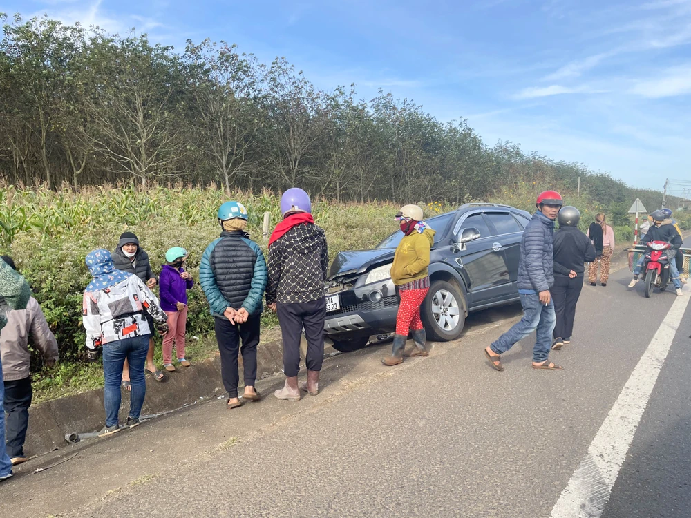 Hiện trường vụ tai nạn. Ảnh: CTV.