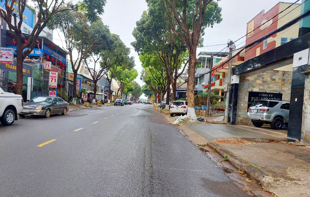 Đoạn đường nơi ông LVH tố cáo bị cướp. Ảnh: LK Đoạn đường nơi ông LVH tố cáo bị cướp. Ảnh: LK