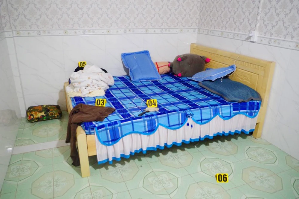 Hiện trường vụ hiếp dâm. Ảnh: CACC.