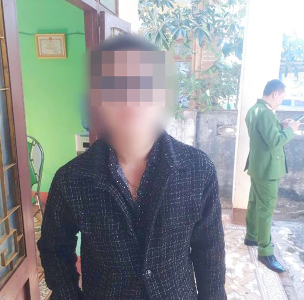Nam thanh niên hoang tin bị cướp. Ảnh: CACC.
