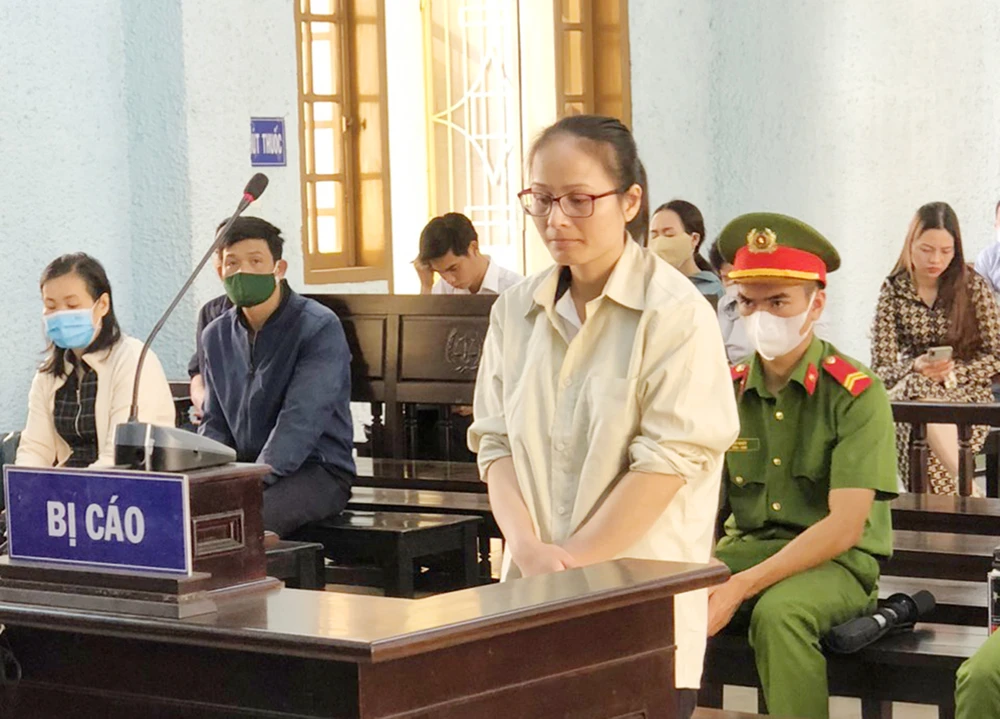 Bị cáo tại tòa. Ảnh: TS. Bị cáo tại tòa. Ảnh: TS.