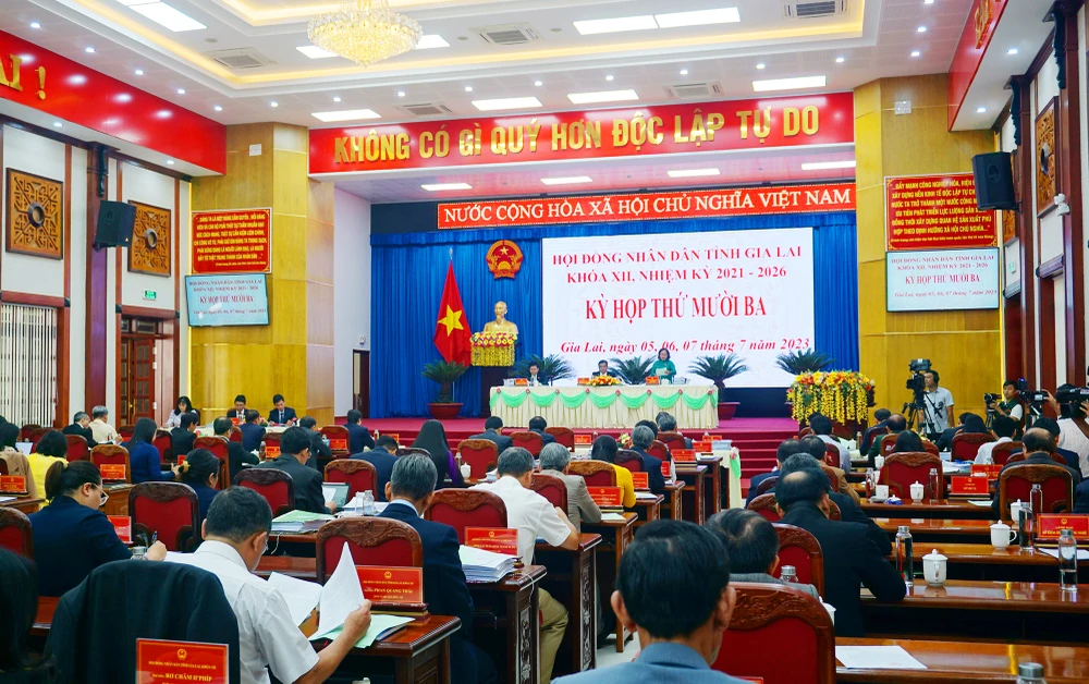 Quang cảnh kỳ họp HĐND tỉnh Gia Lai. Ảnh: LK