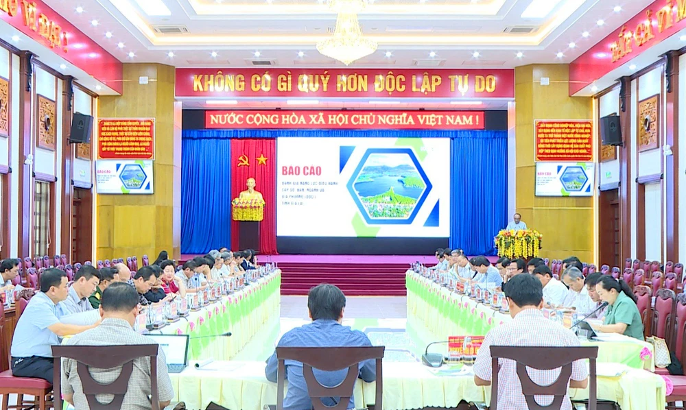 Tỉnh Gia Lai họp bàn giải pháp nâng cao chỉ số PCI năm 2023 và các năm tiếp theo. Ảnh: LK.