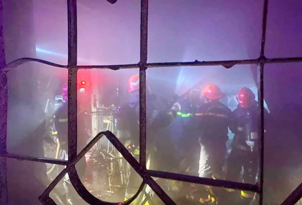 Cháy phòng trọ an khê