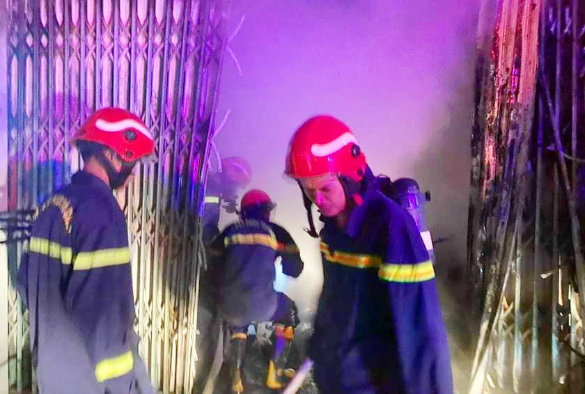 Cháy phòng trọ an khê