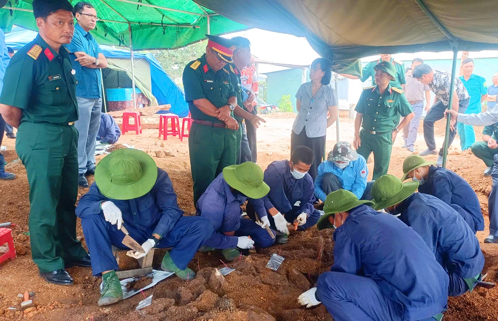 Gia Lai xác định 32 hài cốt liệt sĩ tại mộ chôn tập thể tại huyện Đắk Pơ