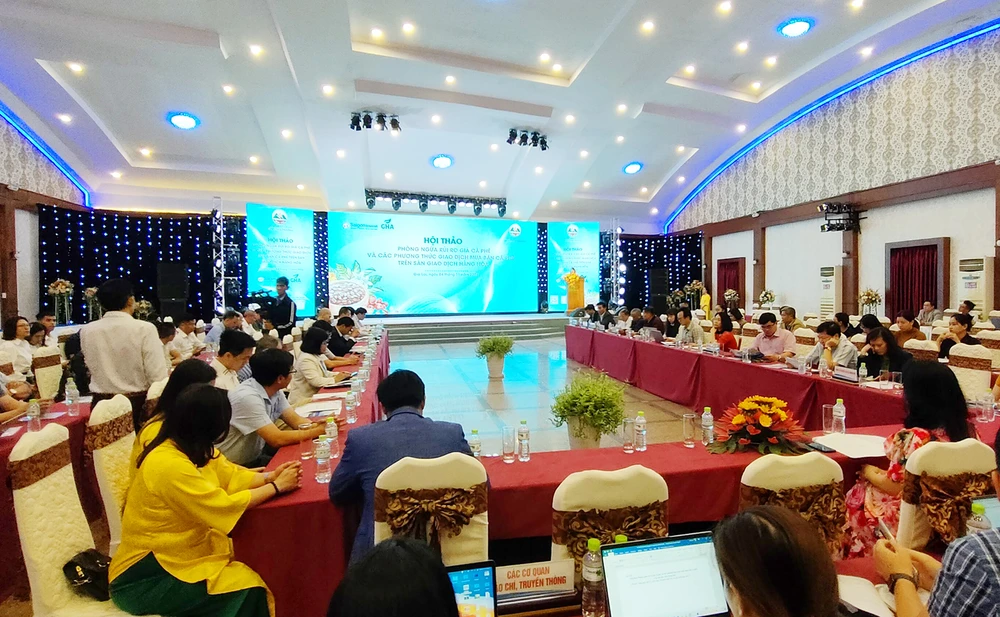 Hội thảo phòng ngừa rủi ro giá cà phê và thảo luận mở sàn giao dịch cà phê