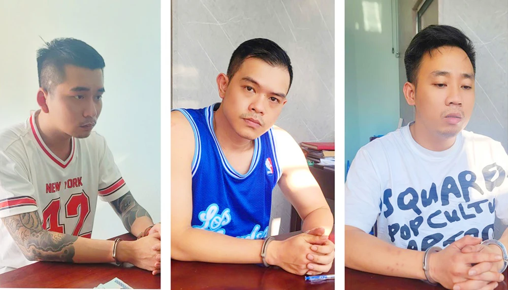 Ba người tham gia vụ cướp 2 triệu USD, gồm Lộc, Duy, Anh bị Công an tỉnh Gia Lai bắt giữ