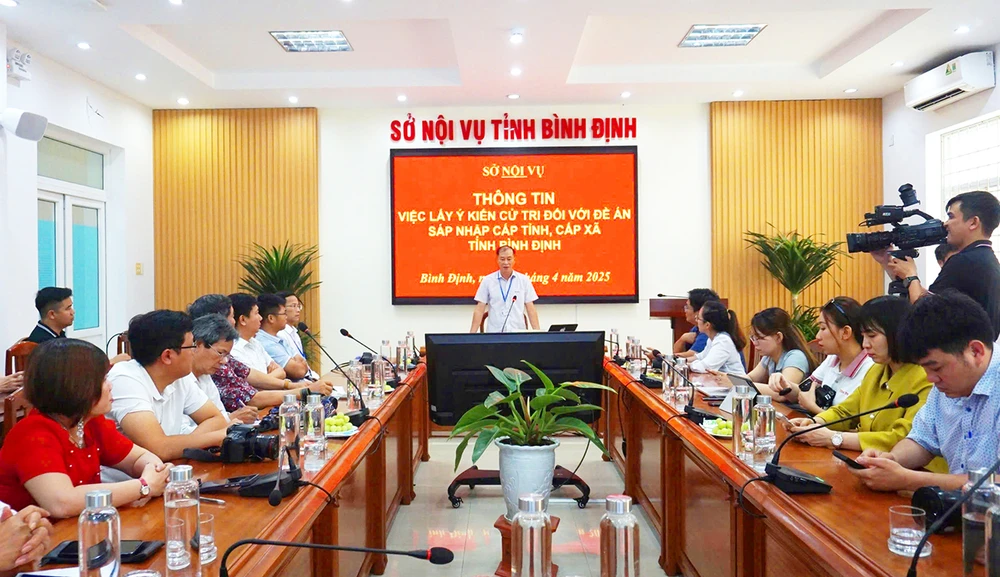 Sở Nội vụ tỉnh Bình Định thông tin lấy ý kiến cử tri về sắp xếp đơn vị hành chính