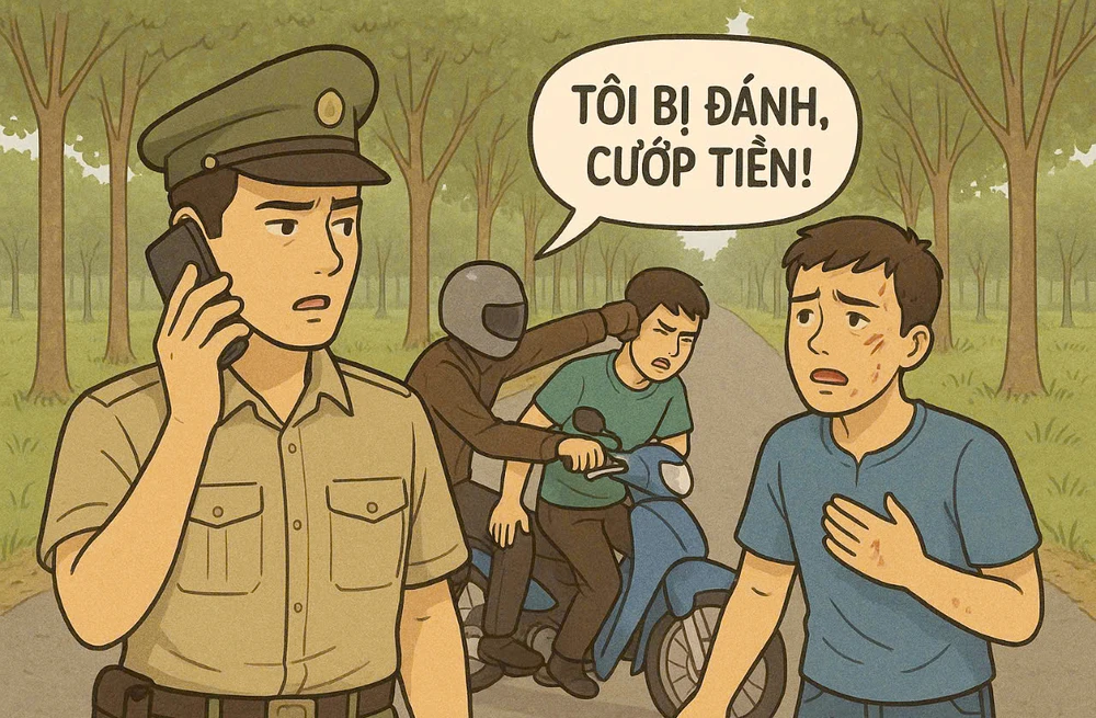 Chơi tiền ảo thua lỗ, CVP (ngụ huyện Ia Grai, tỉnh Gia Lai) đã đến cơ quan công an trình báo tin giả bị cướp 31 triệu đồng.