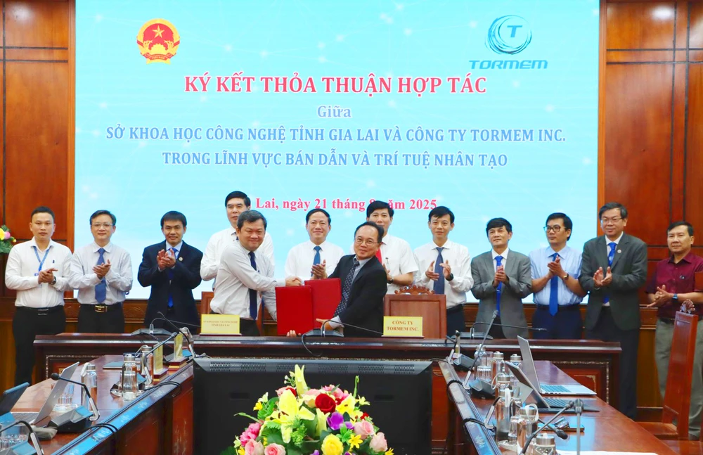 Ký kết hợp tác giữa Sở Khoa học và Công nghệ tỉnh Gia Lai và Công ty TORmem (Hoa Kỳ) mở ra cơ hội lớn để địa phương phát triển công nghiệp bán dẫn và AI.