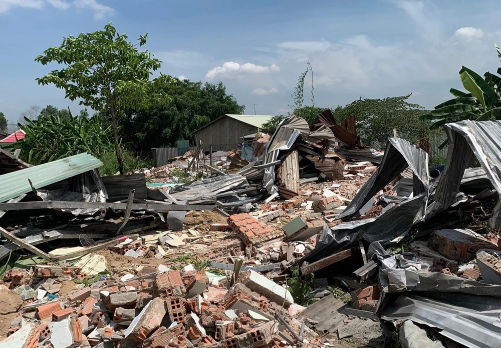 Khu đất này ông Lại Triệu Long nhận chuyển nhượng của người dân năm 2014 và được cấp sổ đỏ vào năm 2016. Ảnh VH