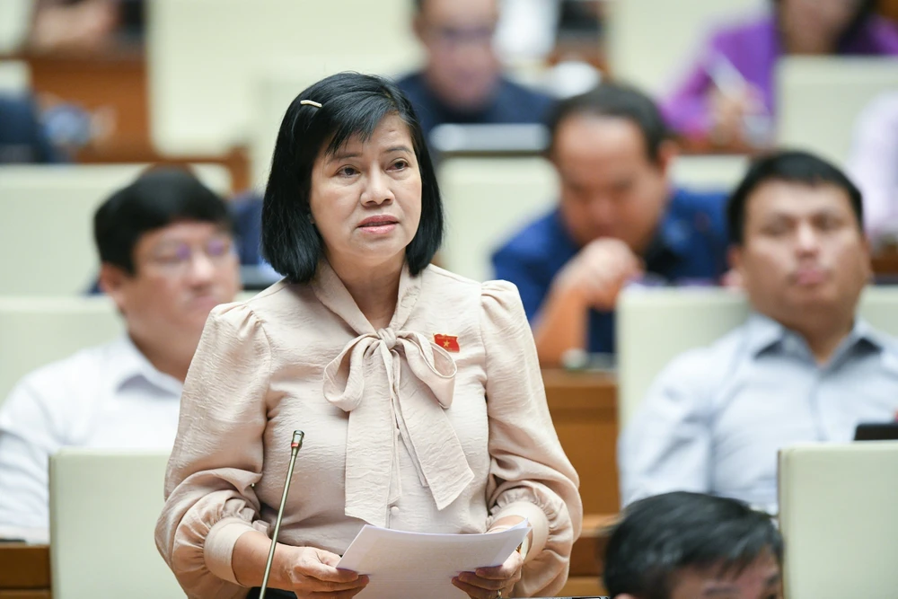 Bà Nguyễn Thị Lệ Thủy, Phó Chủ nhiệm Ủy ban Khoa học, Công nghệ và Môi trường của Quốc hội