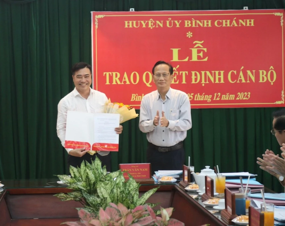 Bí thư xã Vĩnh Lộc B làm Chủ nhiệm Ủy ban Kiểm tra huyện ủy Bình Chánh