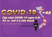 Cập nhật COVID-19 6-8: 45 ca mới từ ca 672, BN thứ 9 tử vong